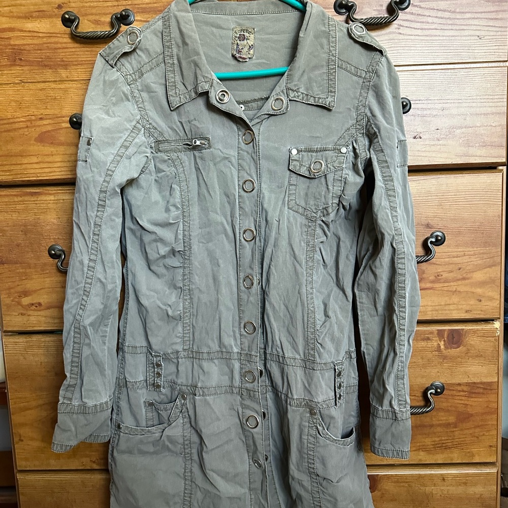 Forever 21 olive geeen  Button-Up Jacket